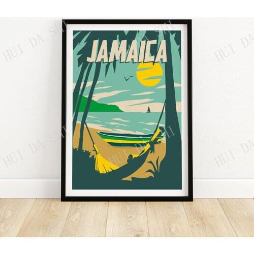 Jamaica Print Beach Poster | Wall Art | Travel Poster | Home Decor | Gift Idea