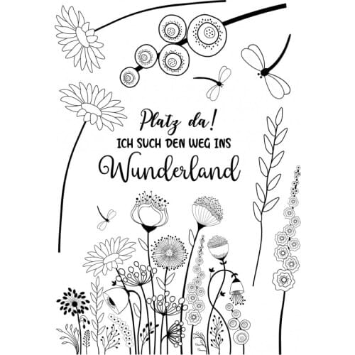 Flowers Transparent Clear Stamps for DIY Scrapbooking/Card Making/Kids Christmas Fun Decoration Supplies ST0683