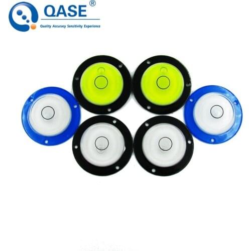 6 Pieces/Lot) QASE High Quality Bulls eye Level Bubble Universal Level Bubble Spirit Level with Mounting Holes