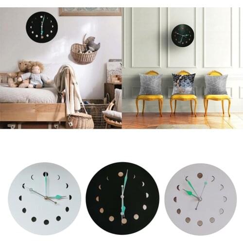Modern 10 Inch Round Hanging Clock, Battery Operated, Rustic Wall Decor for Living Room, Kitchen, Bedroom, and Patio