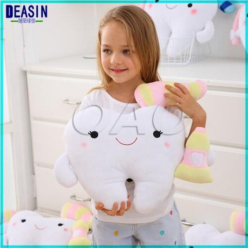 Dental Gift Teeth Shape Bolster Tooth Pillow Sleep Doll