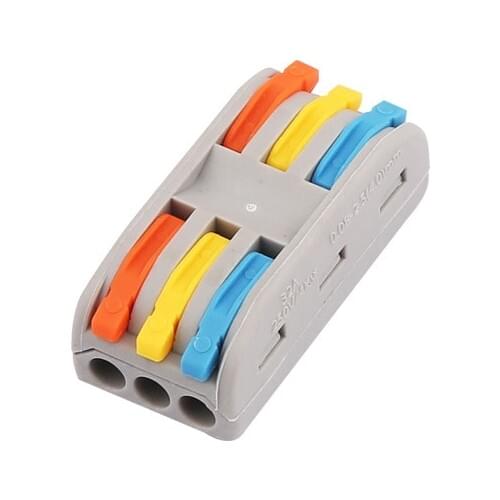 Three docking terminals LED lighting lamps and lanterns fast wiring terminal PCT-2-30 universal terminal