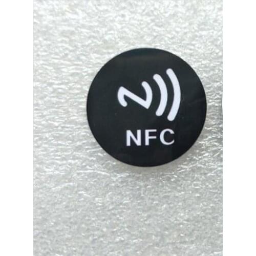 100pcs diameter 30mm NTAG215 tag, NTAG215 anti-metal eletronic tags, NTAG215 card, with adhesive on the back NFC TAGS 504 Bytes