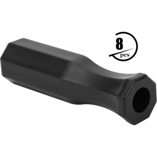 8pcs Soccer Table Handle Grip Table Football Plastic Handle Grip Rod Replacment Part Tables Football Accessories Black