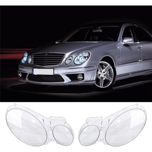 Car Headlight headlamps Glass Cover Clear Head Light lens Automobiles Left Right car Styling For Benz W211 E240 E200 E280 E350
