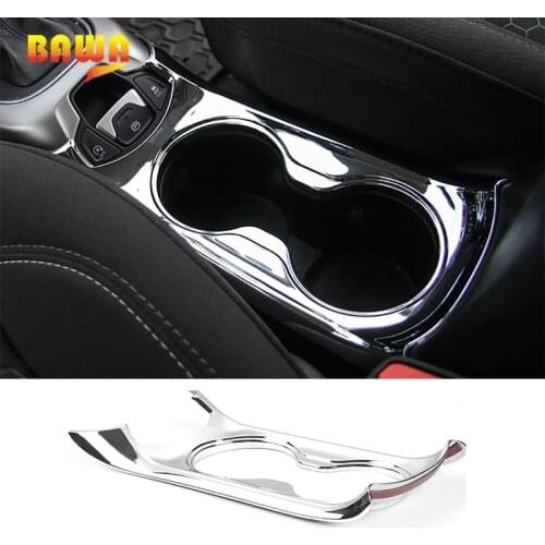 BAWA Interior Mouldings Water Cup Holder Panel for Jeep Compass 2017-2018 ABS Car Interior Decoration Frame