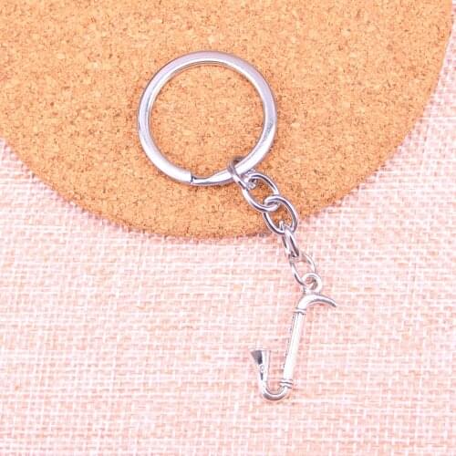 20pcs saxophone instrument music Keychain 17*27mm Pendants Car Key Chain Ring Holder Keyring Souvenir Jewelry Gift