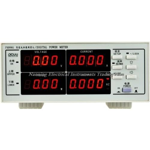 Fast arrival PM9901 ACVoltage Current Power Factor & Power Meter 600V,20A/40A Tester Perfect replacement PF99001 (Alarm)
