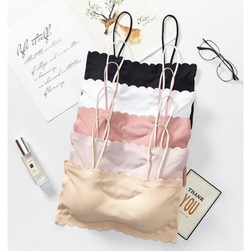 One-piece Tube Top Seamless Bra Tube Top Women Wrapped Chest Girls Wireless Underwear Female Bandeau Tank Crop Top