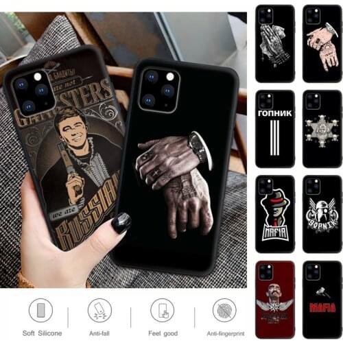 Russian Mafia Black Matte Phone Case For IPhone 12 11 Pro Max Xs X Xr 7 8 6 6s Plus 5 5s Se 2020 Cover