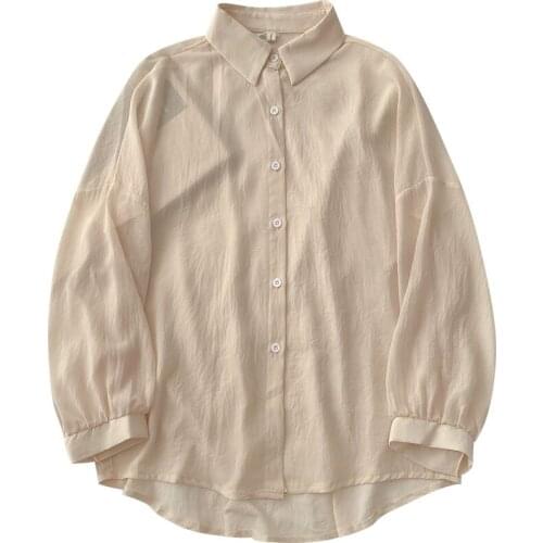 Cheap wholesale 2021 spring summer new fashion casual ladies work women Blouse woman overshirt female OL button up shirt Vy2111
