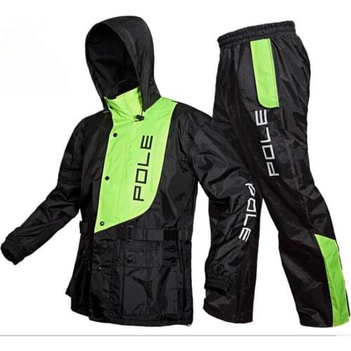 Motorcycle Electric vehicle split raincoat rain pants set male and female single thickened waterproof riding poncho