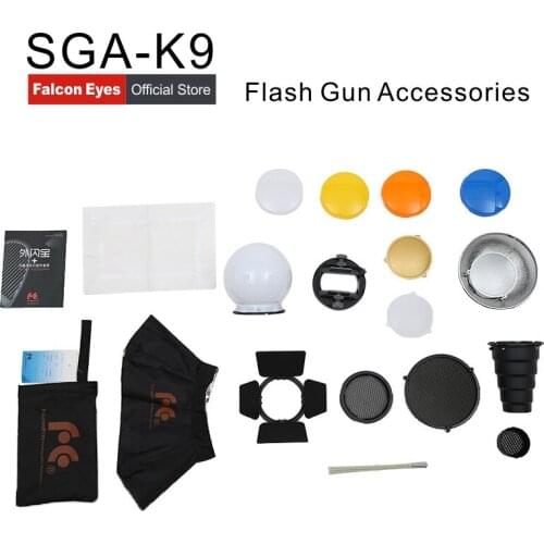 FALCON EYES Flash Adapter Kit Accessory for K9/K-9 Universal Mount CA-SGU Speedlite for SGA-K9 for SB910 900 430EX Yongnuo YN560