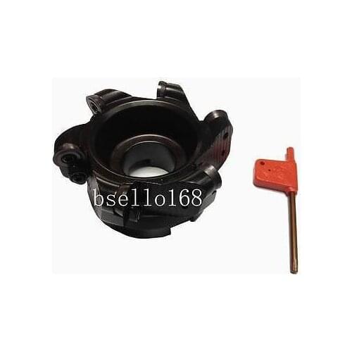 1psc 100MM 8R TRS100-32 6flute Face end mill cutter +10pcs 8R RDMX1604MOTN Carbide inserts CNC Milling