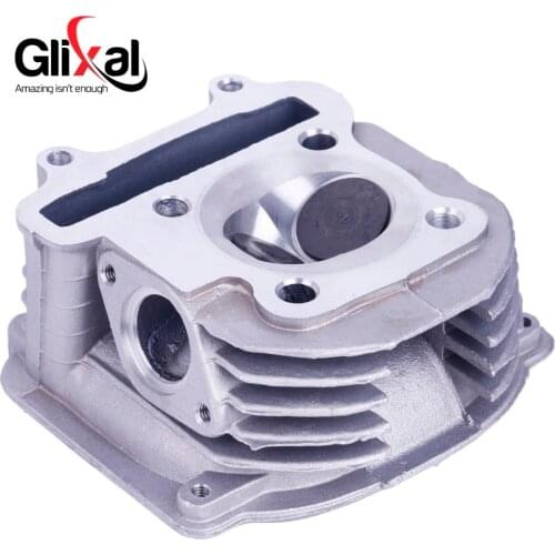 Glixal GY6 180cc Chinese Scooter 61mm High Performance Cylinder Head Assy with Valves 4T 157QMJ ATV Go Kart Buggy Moped Quad
