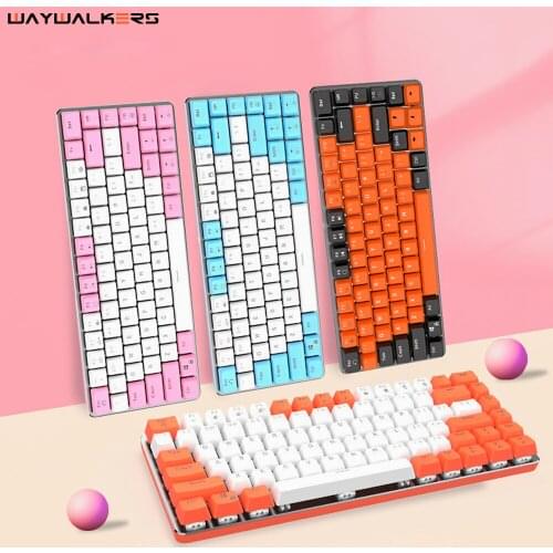 Gaming Mechanical Keyboard 82 Keys Anti-ghosting Adjustable Backlight ABS Keycaps USB Wired Keyboards For Computer Gamer Russian