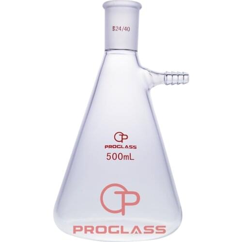 Flask,Erlenmeyer,Heavy Wall,with the filtering Hose Connector