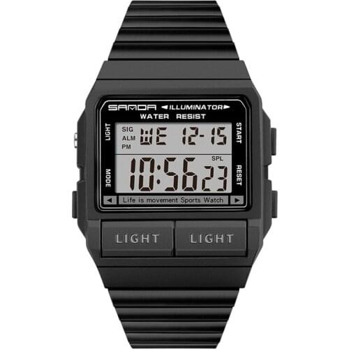 Korean Multi-function Dual Display Luminous Electronic Watch Waterproof Outdoor Sports Mens Digital Watch Dropshipping