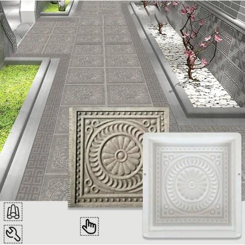 Beautiful Petal Cement Mold DIY Walkway Stepping Stones Cement Paving Mould For Garden Road Courtyard UD88