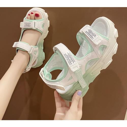 2021 Summer Fashion Women Chunky Beach Sandal Gladiator Platform Womens Sandals Casual Comfortable Sandalias