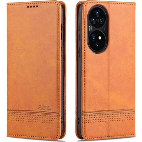 Magnetic Case for HUAWEI P50 Pro Soft Cover P50Pro Wallet Pouch with Card Slot Money Pocket