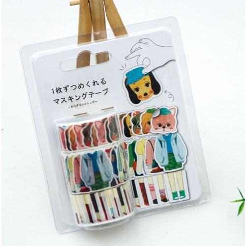 Cute Animal Washi Tape Scrapbooking Diary Planner DIY Scrapbook Stationery Tapes School Students Supplies 2021