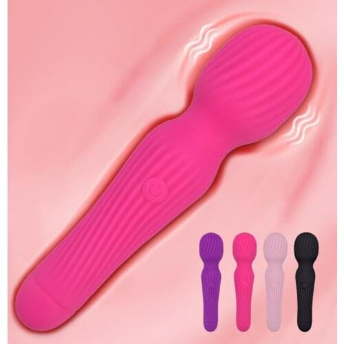 Muti-speed Magic USB Charging Wand AV Vibrator Sex Toys for Woman Clitoris Stimulator G Spot vibrating Dildo for Adults Game