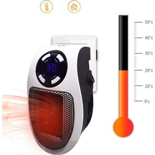 110-220V Wall-Outlet Mini Electric Air Heater Powerful Warm Blower Fast Heater Fan Stove Radiator Room Warmer