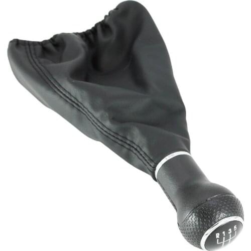 New 5 Speed Car Gear Shift Knob With Boot And Black Line For Arosa Seat 1997 1998 1999 2000 2001 2002 2003