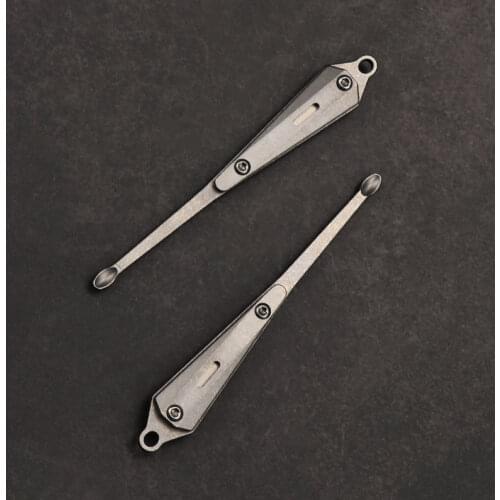 Titanium Alloy Portable Keychain Earpick Tools EDC Wax Remover Curette Cleaner Health Care Outdoor Tools Travel Kits