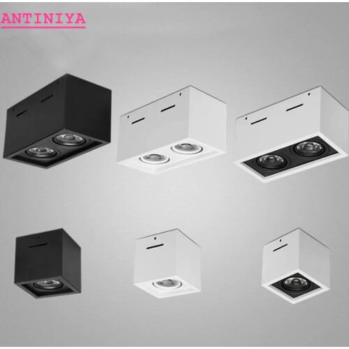 Dimmable Surface Mounted Anti Glare LED Downlights 10W 12W 20W 24W Epistar Chip COB Ceiling Spot Light AC85~265V Background Lamp