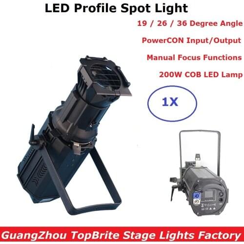 200W Warm White/Cold White Optional LED Profile Spot Light Professional Gobo Spot Lights IP20 For Party Wedding Stage Dj Shows