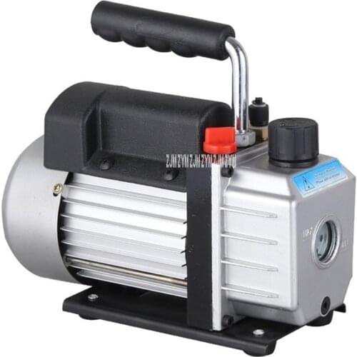 RS-1 220ml SmallVacuum Pump Full Copper Coil Mini Vacuum Pump Aluminum Alloy Housing Rotary Vane Vacuum Pump 1440rpm 110V/220V