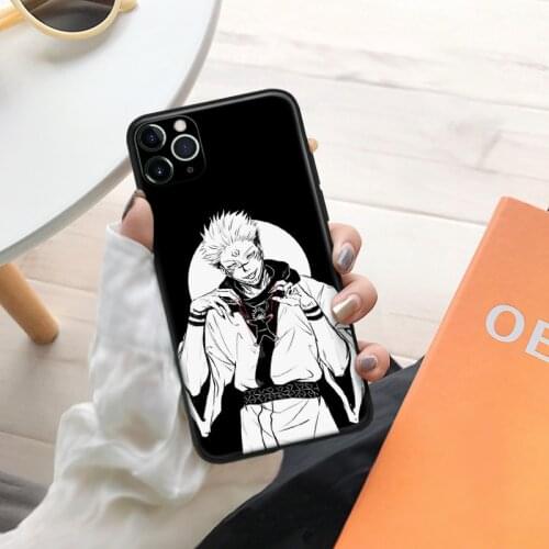 Jujutsu kaisen Ryomen Sukuna art manga silicone Phone Case FOR iPhone Se 6 6s 7 8 Plus X Xr Xs 11 12 Mini Pro Max Glass Cover