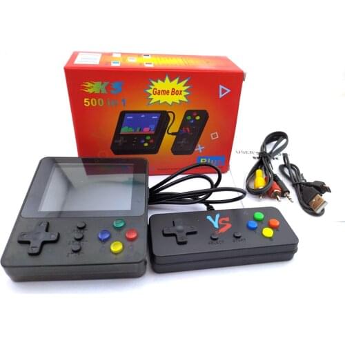 Super K5 500 Games Mini Handheld for FC Game Console 3 inch LCD Screen Retro Arcade Game Play Support TV Output