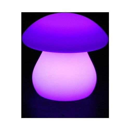 LED Large mushroom table lamp luminous lamp bar counter personalized charge desk lamp heterochrosis bling remote control