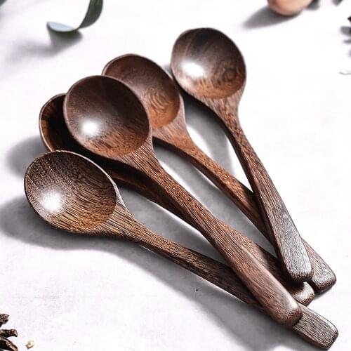 1PC Wooden Spoon Bamboo Kitchen Cooking Utensil Tool Soup Teaspoon Catering For Kicthen Wooden Spoon