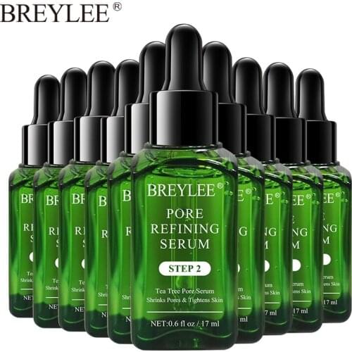 BREYLEE Pore Refining Serum Whitening Shrink Pores Essence Moisturizing Anti-aging Oil Control Essence Tightens Skin Care 10pcs