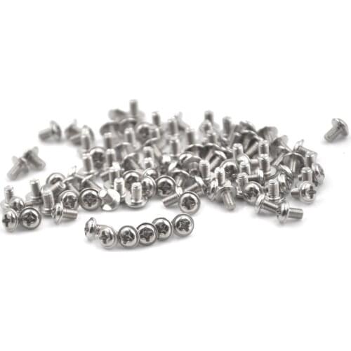 100Pcs M3 Screw M3X5 5mm PC Case Hard Drive Precision PSU 6/32" Hex Screws For Computer Floppy DVD ROM Motherboard