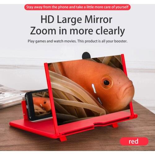 12 inch Folding Mobile Phone Screen Magnifier 3D HD Video Amplifier Large Screen Radiation Protection Phone Bracket Holder
