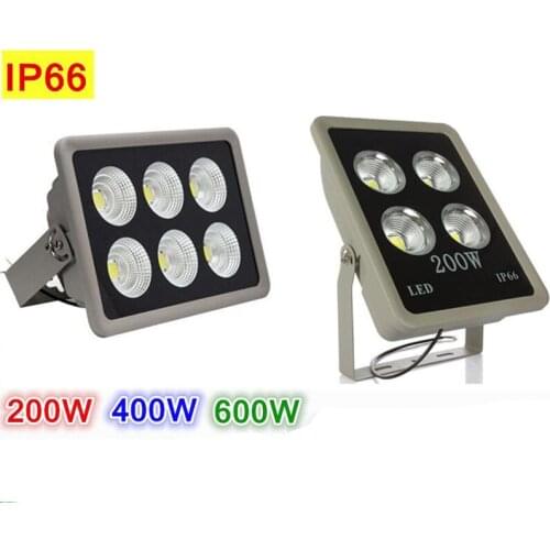 2pcs/lot New Led Floodlight Led Flood Light 200w 400W 600W Sportlight Exterior Reflector Floodlight Spot Exterieur Lamp Outdoor