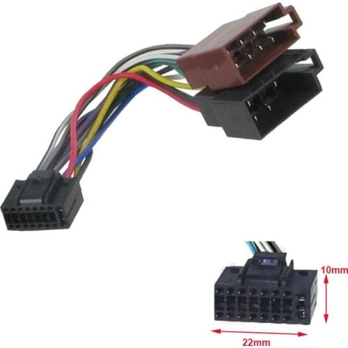ISO Wiring Harness Adaptor 16 Pin for KDC-X400 KMM-U51BT DNN9150BT DDX5015BT DDX5015DAB DDX6015BT DDX7015BT KDC-X700DAB KD-R321