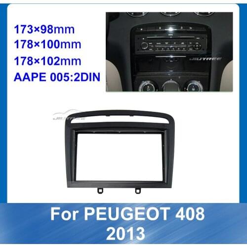 Car Auto Radio Multimedia fascia For PEUGEOT 408 2013 Stereo Panel Dashboard Kit Refitting Installation Frame Bezel Accessories