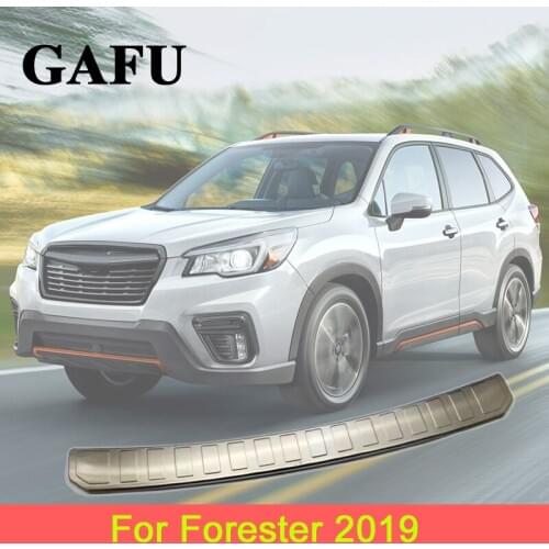 2PCS For Subaru Forester SK Car Accessories Stainless Steel Inner Rear Bumper Protector Plate Cover Trim 2018 2019