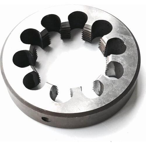 Free shipping 1PC 9SiCr steel made manual Die M56*1.5/2.0/3.0/4.0/5.5mm for hand threading iron aluminum copper workpiece work