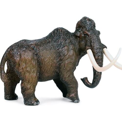 Big Mammoth Elephant Animal Figure Collectible Toys Wild Animal Action Figures Kids Plastic Cement Toys