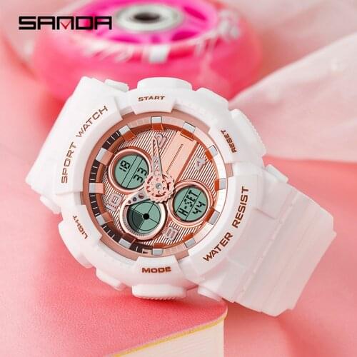 SANDA watch watch fashion sports student electronic watch mens waterproof quartz watch orologio uomo часы montre femme женские