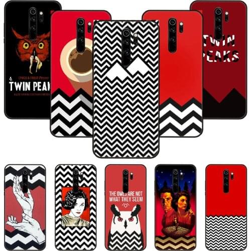Phone Case For Xiaomi Redmi Note 8 8T 7 7A 9 9S 8A 4 5 Pro Black Cover Bumper Luxury Waterproof Silicone Prime Trend Twin Peaks
