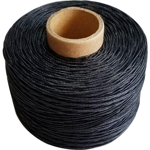Black 100% Linen waxed thread 100m/roll twine cord high tenacity rope for sewing accessory DIY