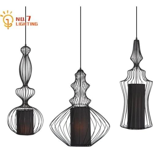 Designer Retro Industrial Iron Art Pendant Lights Individual Loft Decorative Hanging Lamp Bedroom Living/Dining Room Bar Hall
